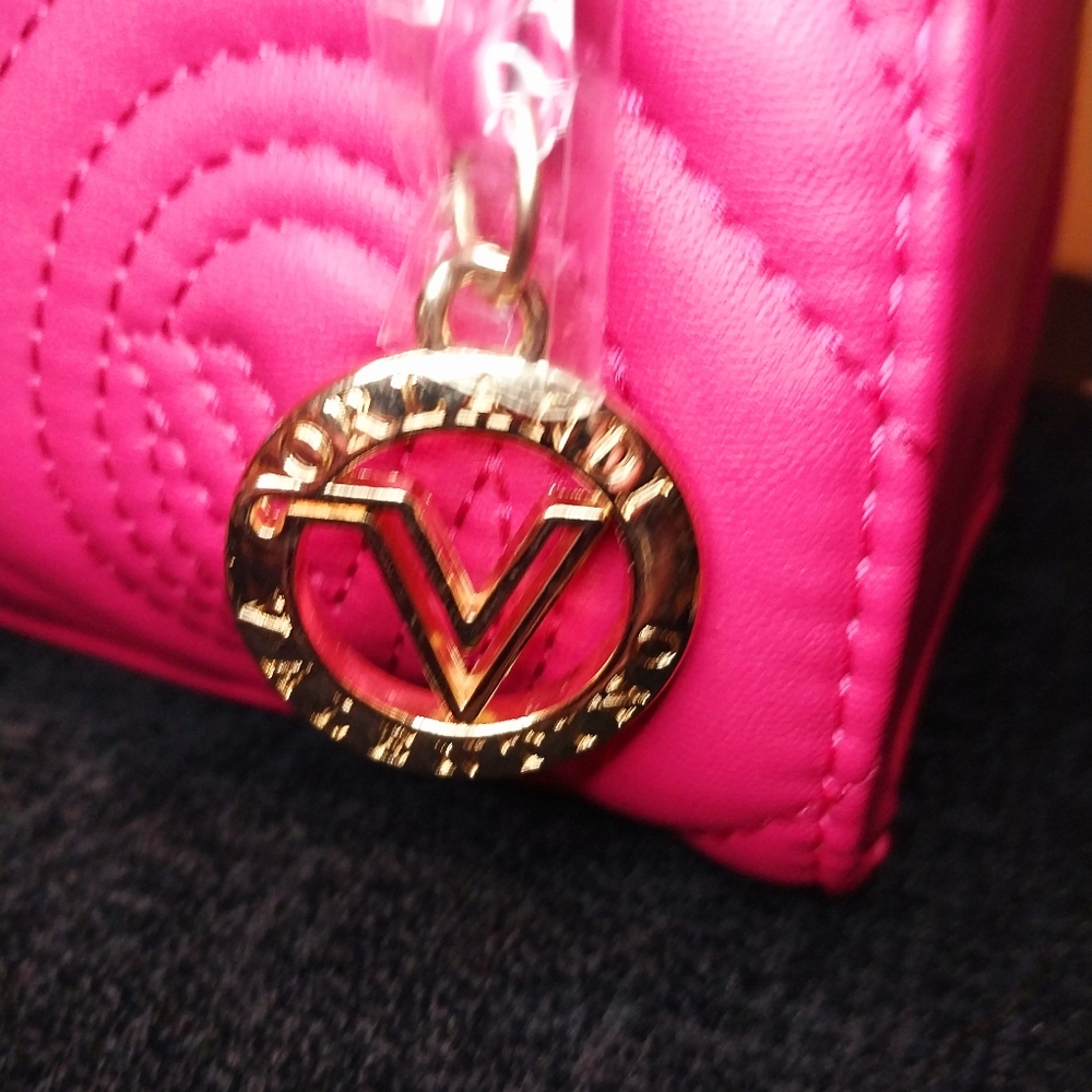 Valentino shoulder bag quilted pink color gold accent
